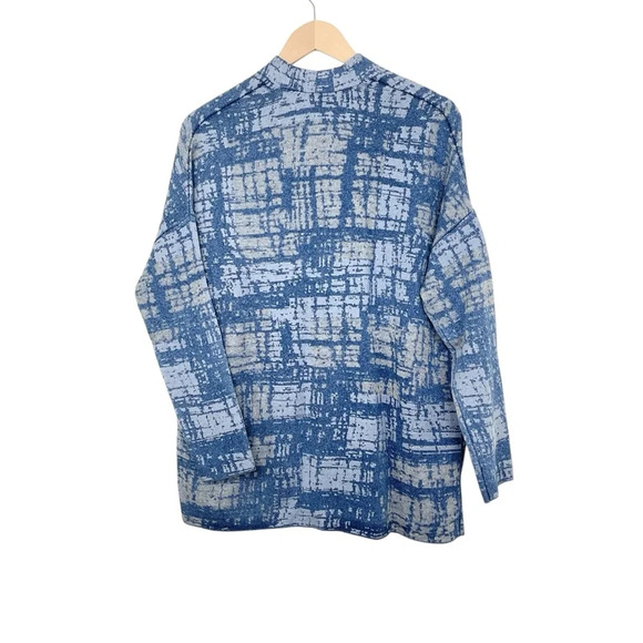 Purejill Indigo Blue Cardigan Jacket Patch Pockets Size SP - Picture 4 of 7